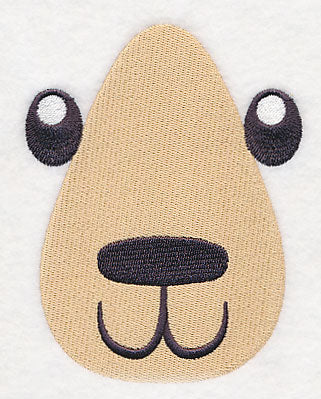 Jackie Bear Face (Smiling)