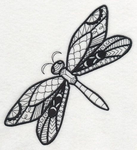 Flight of the Dragonfly (Blackwork)