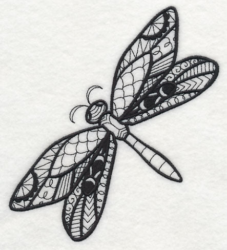 Flight of the Dragonfly (Blackwork)