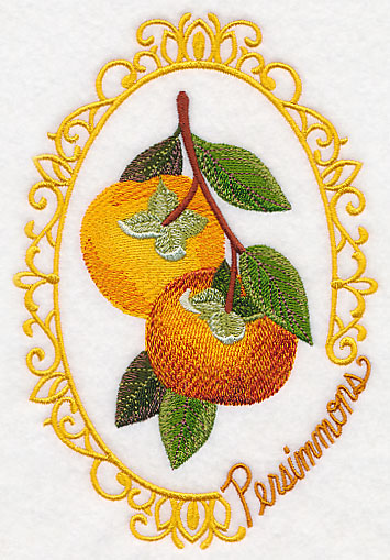 Fruit Cameo - Persimmons