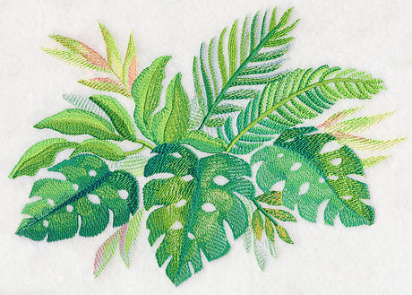 Tropical Leaves in Watercolor 1
