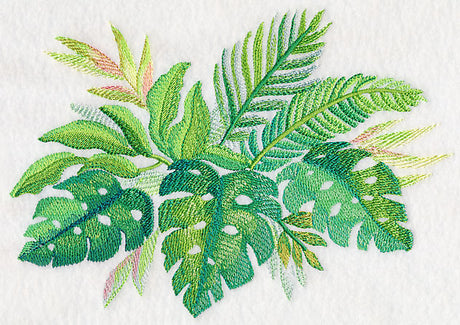 Tropical Leaves in Watercolor 1