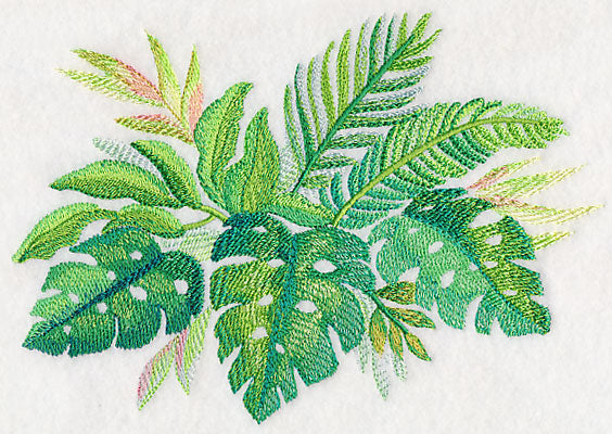 Tropical Leaves in Watercolor 1