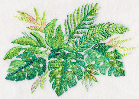 Tropical Leaves in Watercolor 1