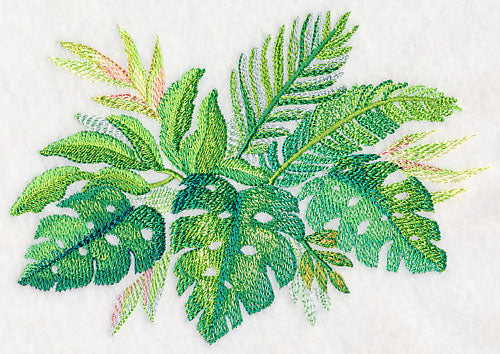 Tropical Leaves in Watercolor 1