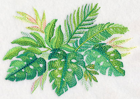 Tropical Leaves in Watercolor 1