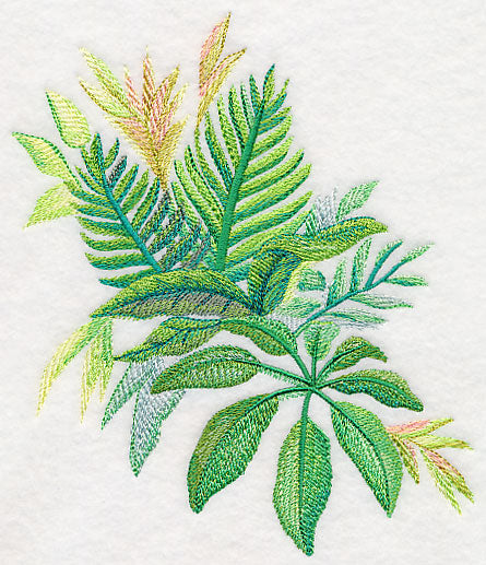 Tropical Leaves in Watercolor 2