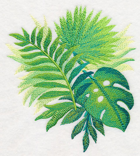 Tropical Leaves in Watercolor 3