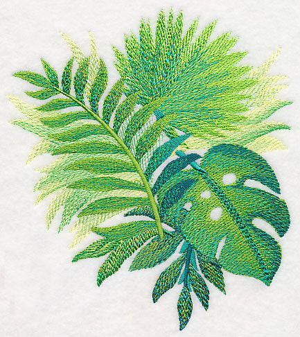 Tropical Leaves in Watercolor 3