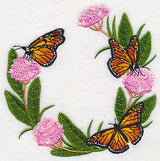 Monarchs and Milkweed Wreath