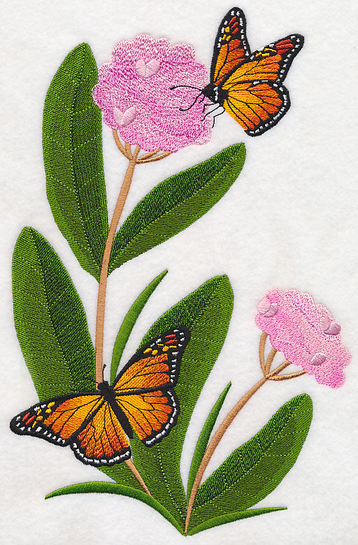 Monarchs and Milkweed Spray