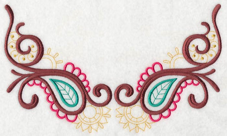 Mehndi Paisley Neckline (V-Neck)