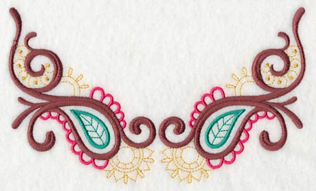 Mehndi Paisley Neckline (V-Neck)