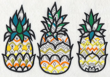 Pineapple Trio (Blackwork)