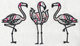 Flamingo Trio (Blackwork)