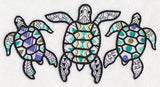 Sea Turtle Trio (Blackwork)