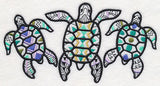 Sea Turtle Trio (Blackwork)