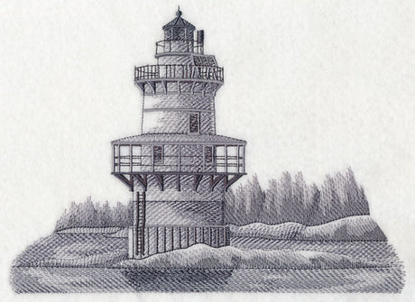 Goose Rocks Lighthouse Sketch (Maine)