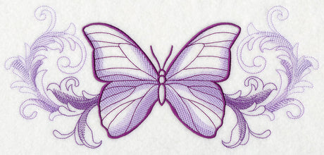 Butterfly with Baroque Background