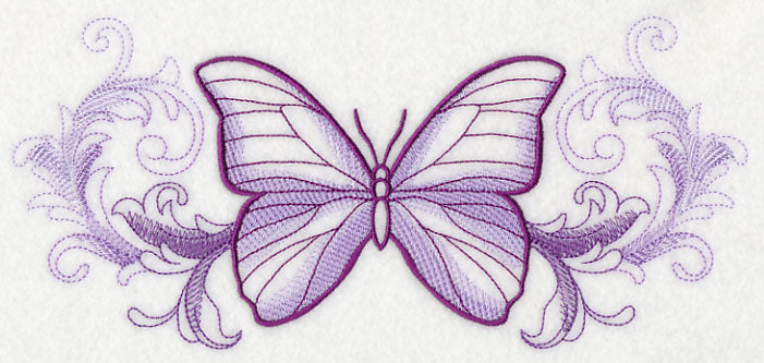 Butterfly with Baroque Background