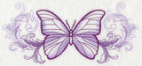 Butterfly with Baroque Background