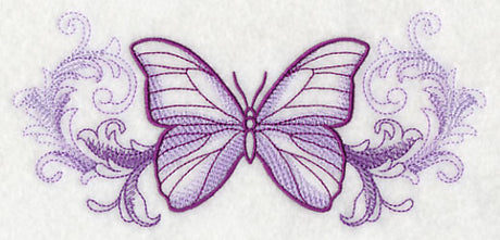 Butterfly with Baroque Background