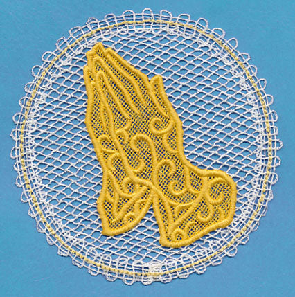 Praying Hands (Battenburg Lace)
