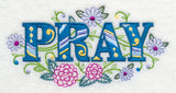 Pray with Vintage Flower Fade