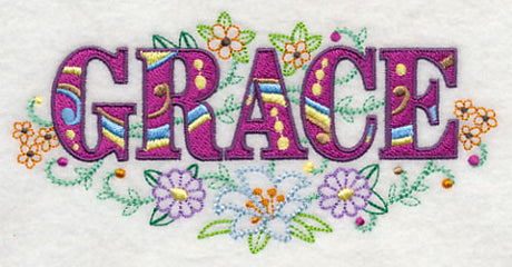 Grace with Vintage Flower Fade