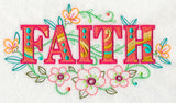 Faith with Vintage Flower Fade