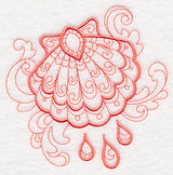 Doodle Baptismal Shell