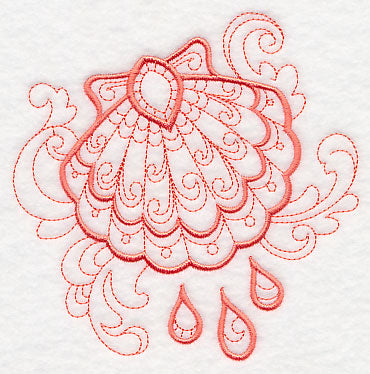 Doodle Baptismal Shell