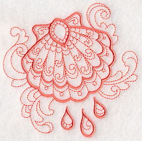 Doodle Baptismal Shell