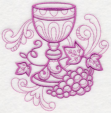 Doodle Chalice and Grapes