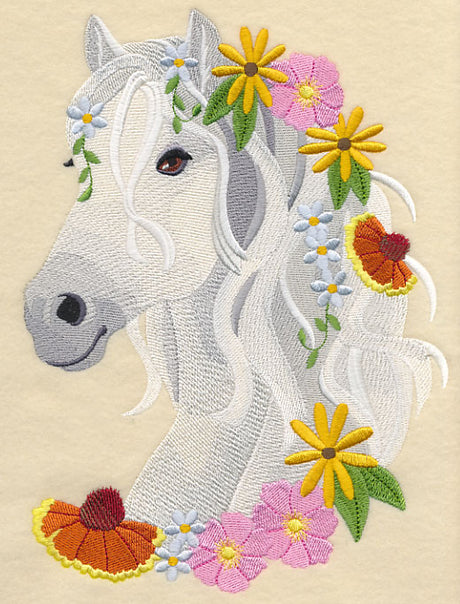 Horse in Wildflowers