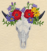 Skull in Wildflowers