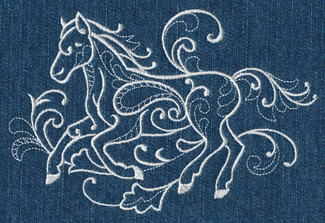 Running Horse (Whitework)