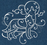 Howling Coyote (Whitework)