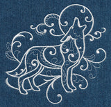 Howling Coyote (Whitework)