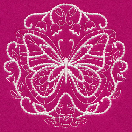 Flutterby Flourish (Candlewicking)