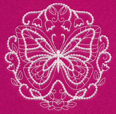 Flutterby Flourish (Candlewicking)