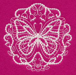 Flutterby Flourish (Candlewicking)