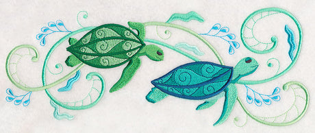 Turtles and Seagreens Border