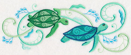 Turtles and Seagreens Border