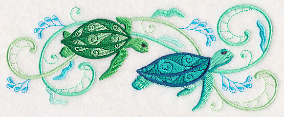 Turtles and Seagreens Border
