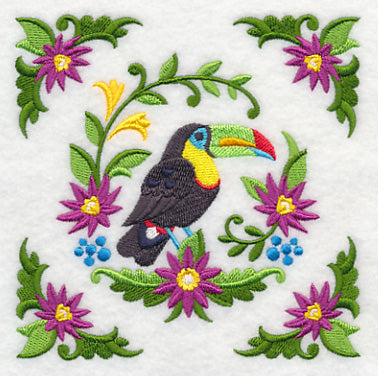 Toucan and Flower Frame