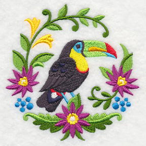 Toucan and Flower Frame