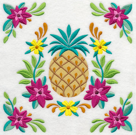 Pineapple and Flower Frame