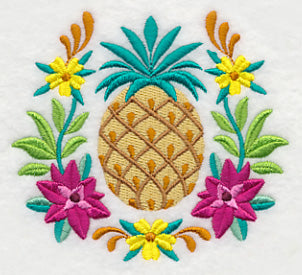 Pineapple and Flower Frame