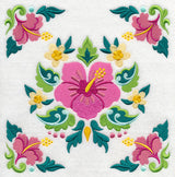 Hibiscus and Tropical Frame